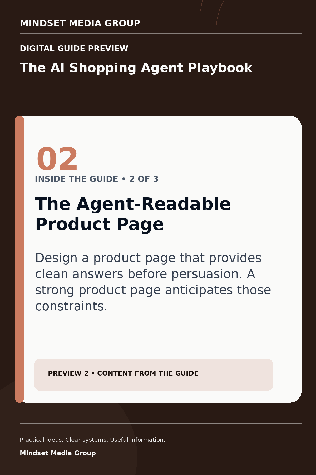 The AI Shopping Agent Playbook — Preview 02 of 3 — content from the guide
