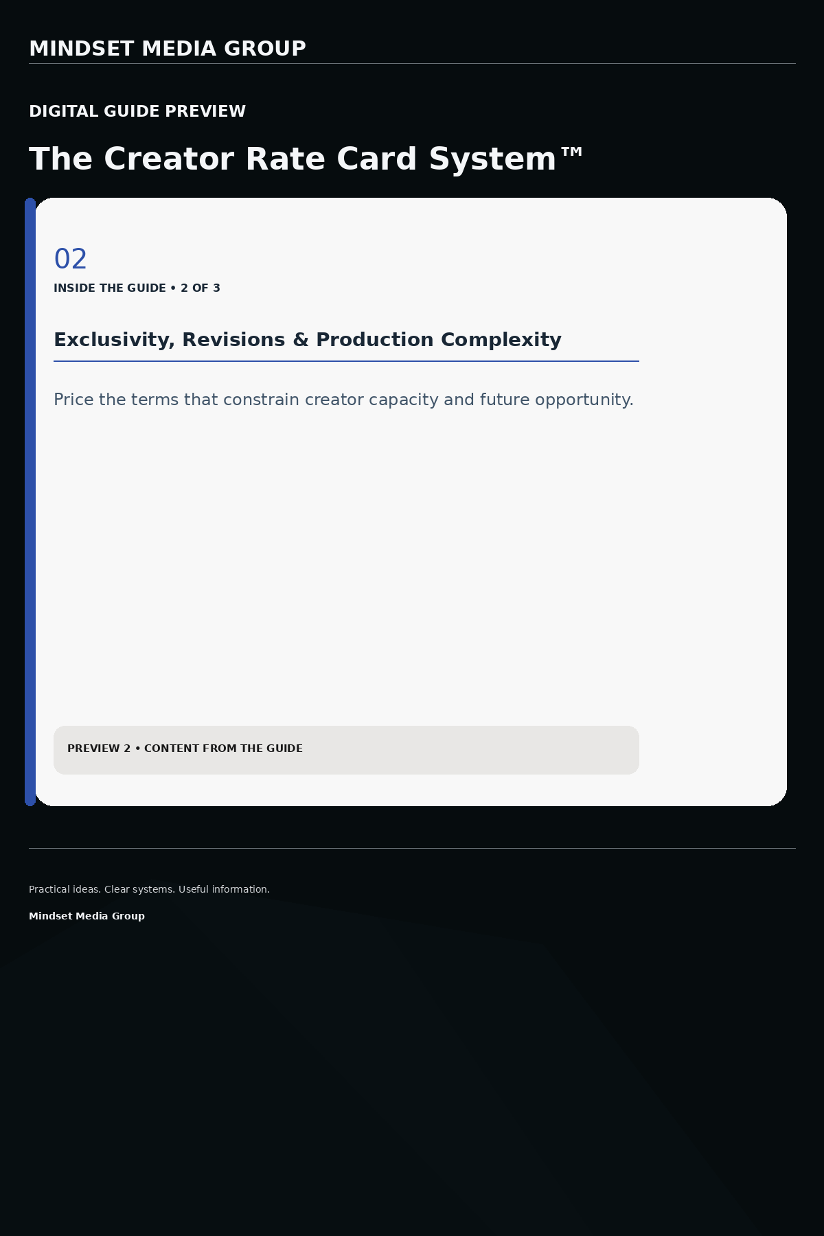 The Creator Rate Card System™ — Preview 02 of 3 — content from the guide