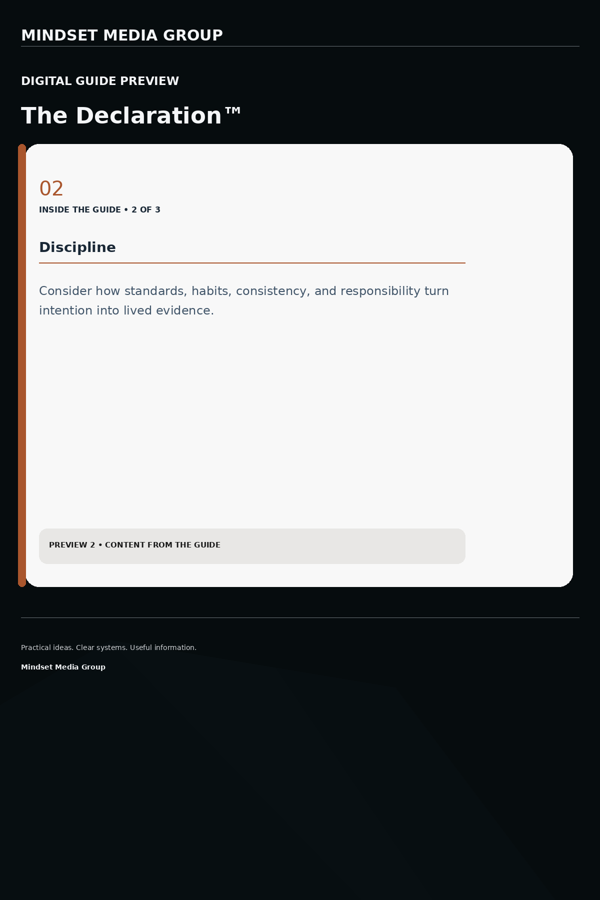 The Declaration™ — Preview 02 of 3 — content from the guide