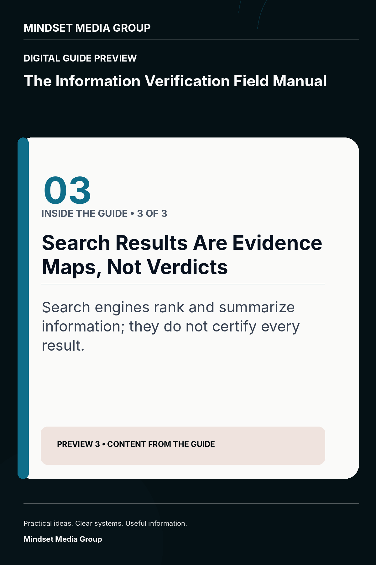The Information Verification Field Manual — Preview 03 of 3 — content from the guide
