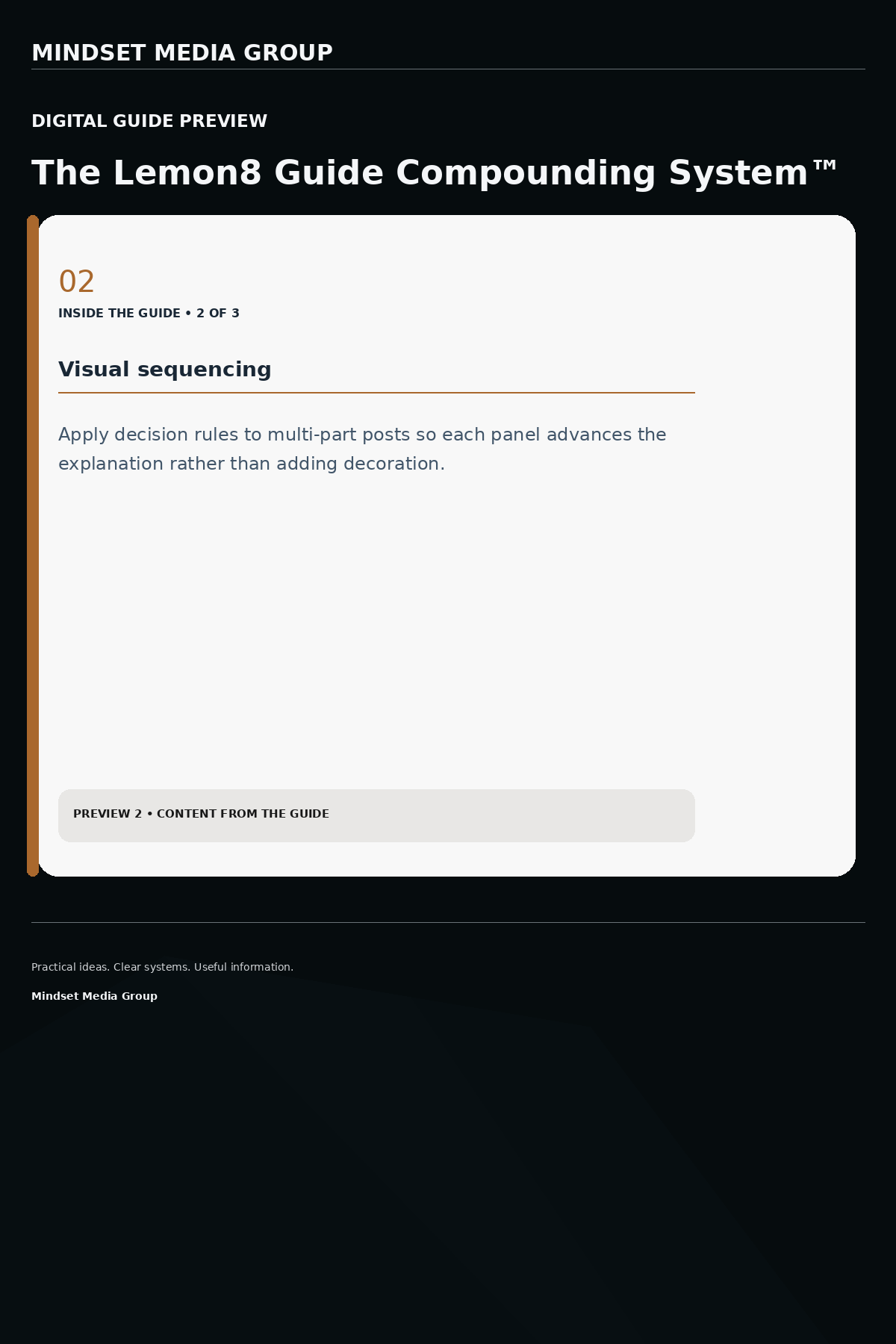 The Lemon8 Guide Compounding System™ — Preview 02 of 3 — content from the guide