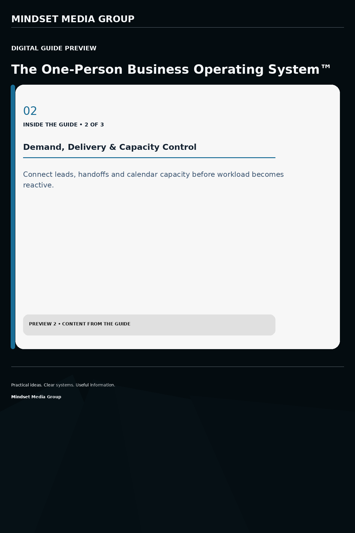 The One-Person Business Operating System™ — Preview 02 of 3 — content from the guide