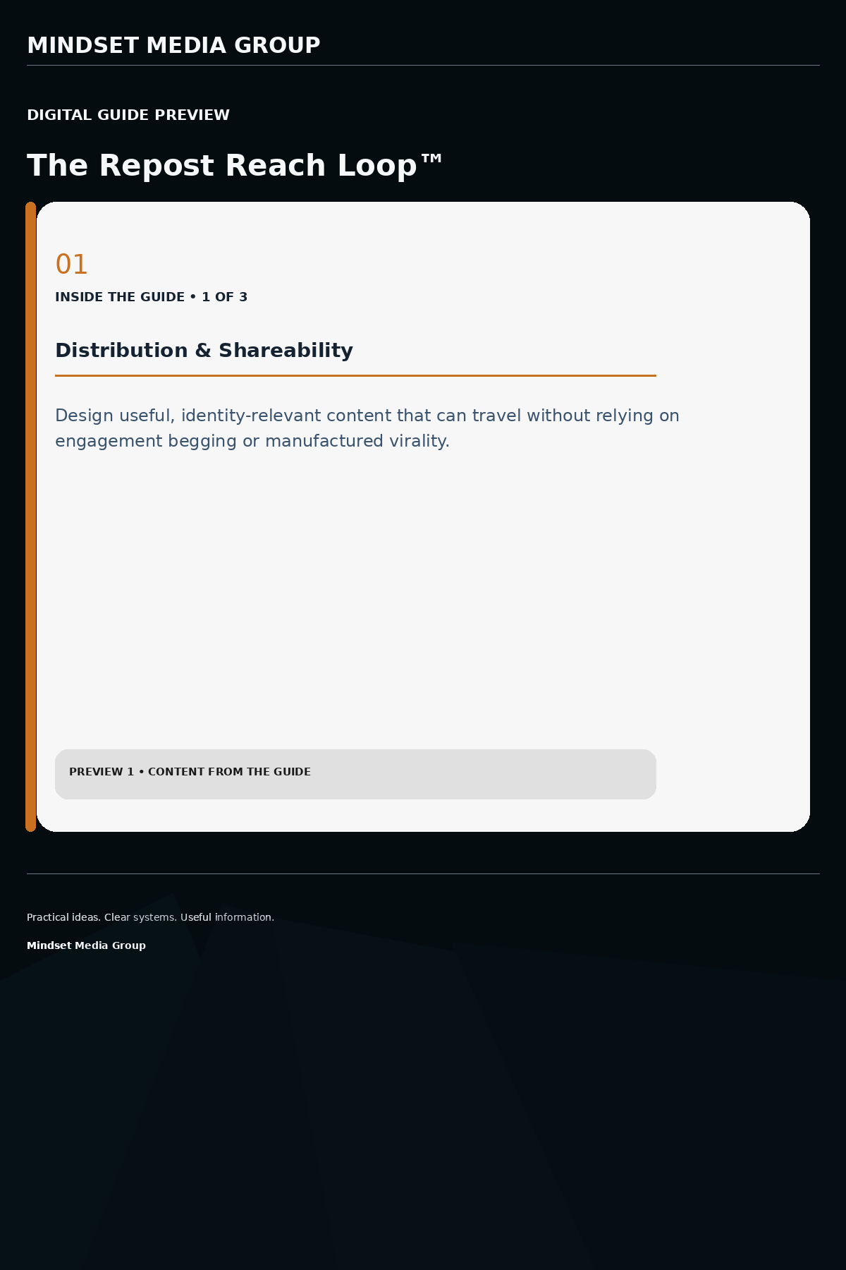 The Repost Reach Loop™ — Preview 01 of 3 — content from the guide