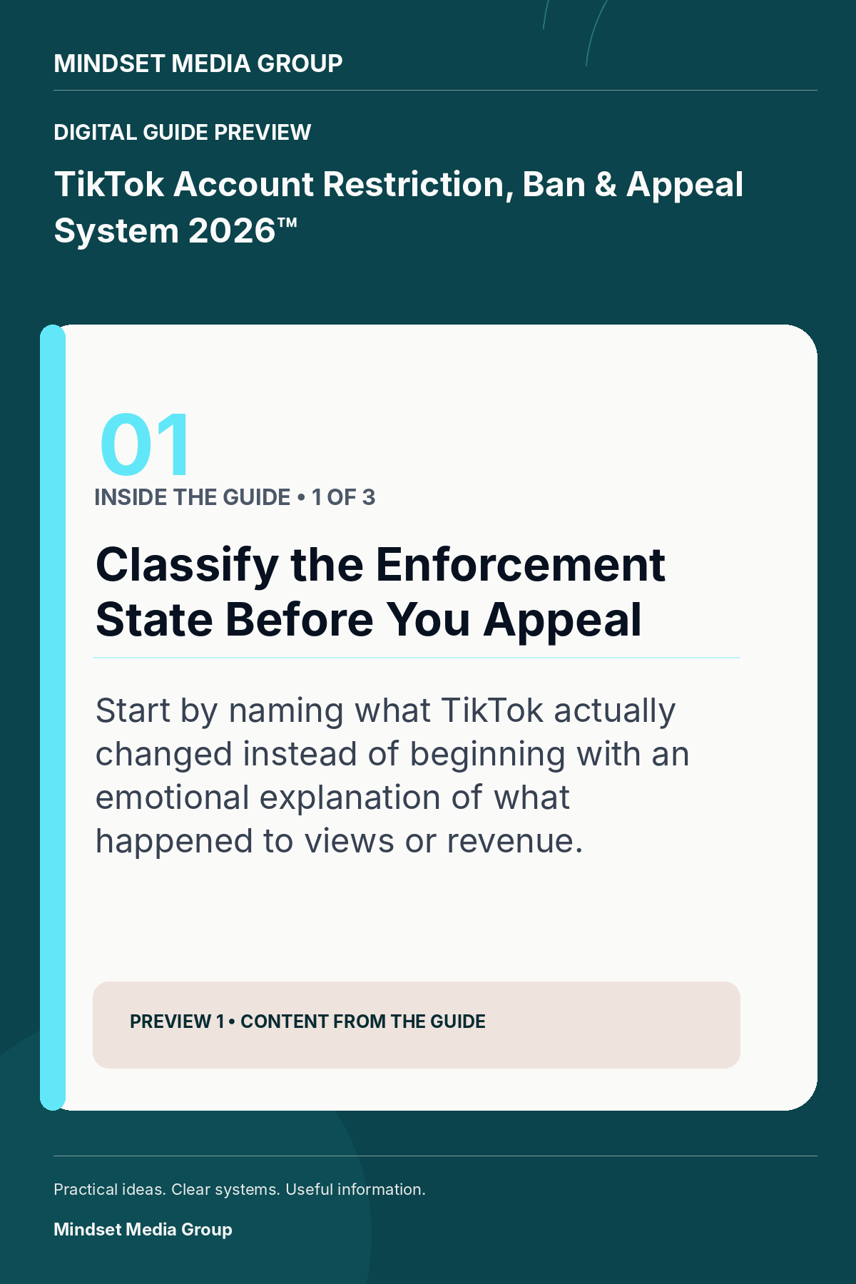 TikTok Account Restriction, Ban & Appeal System 2026™ — Preview 01 of 3 — content from the guide