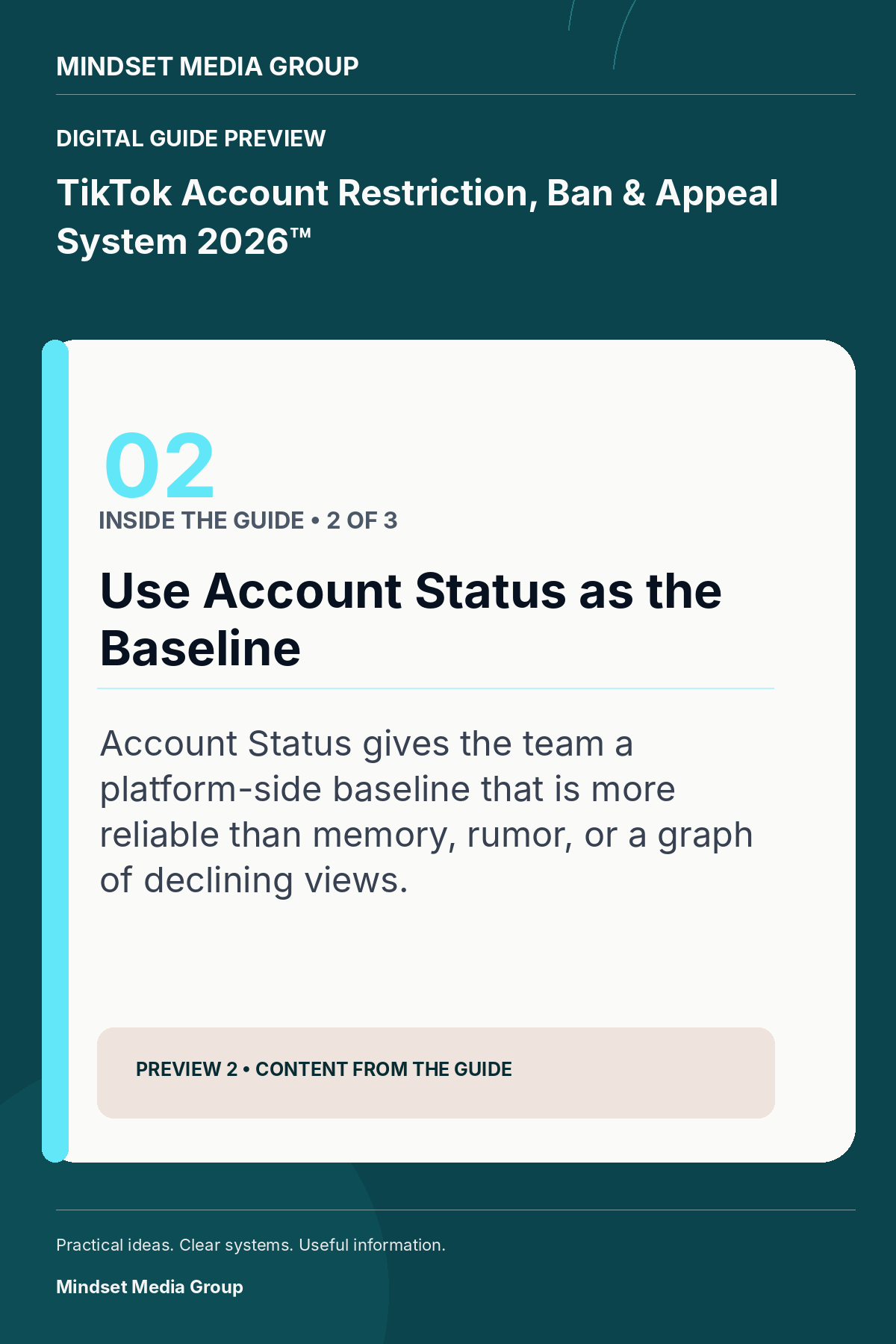 TikTok Account Restriction, Ban & Appeal System 2026™ — Preview 02 of 3 — content from the guide