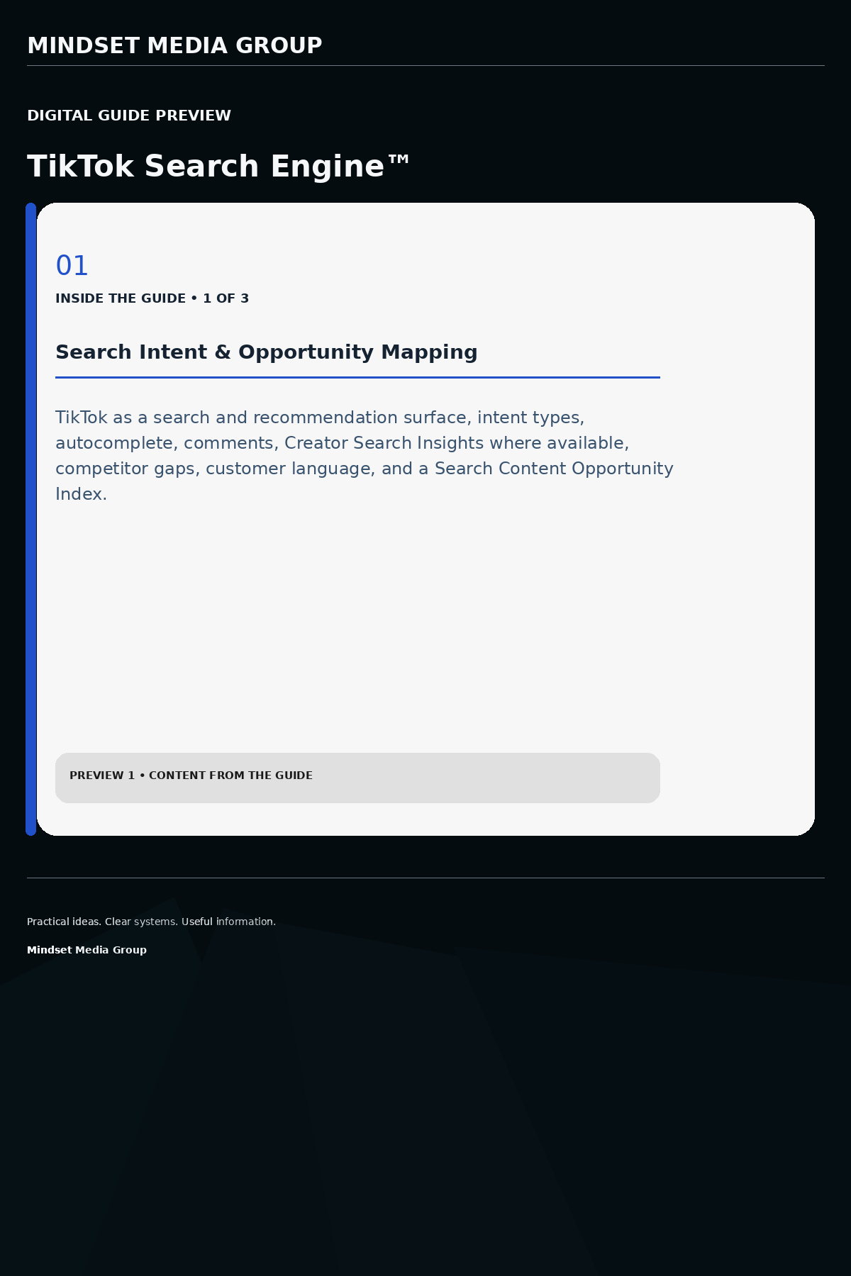 TikTok Search Engine™ — Preview 01 of 3 — content from the guide