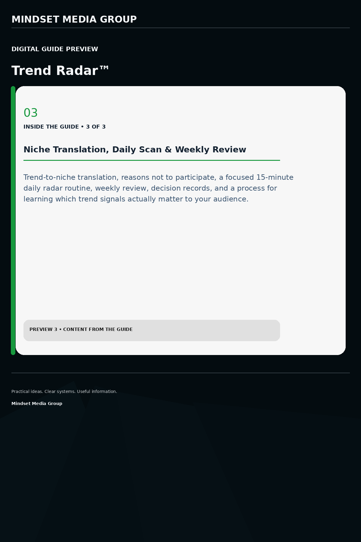 Trend Radar™ — Preview 03 of 3 — content from the guide