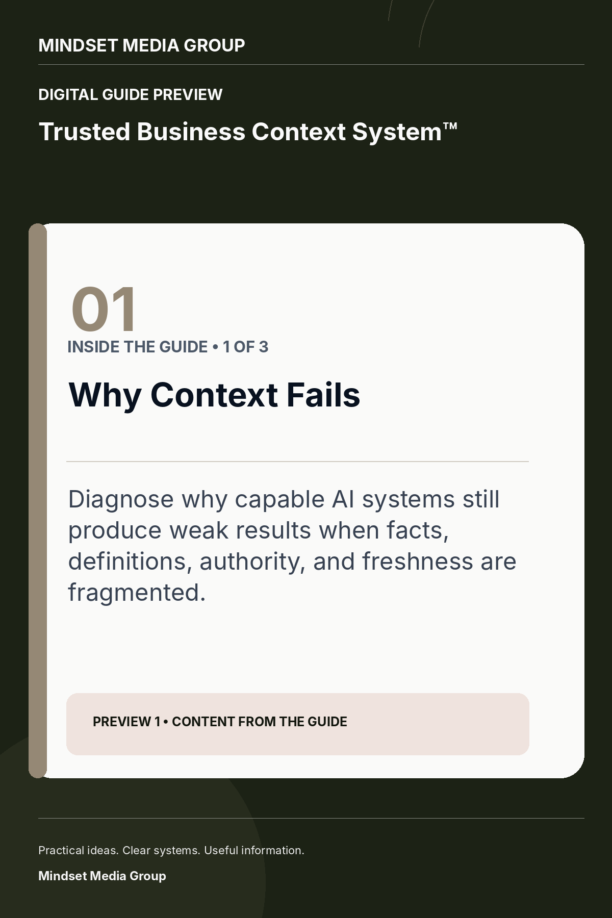 Trusted Business Context System™ — Preview 01 of 3 — content from the guide