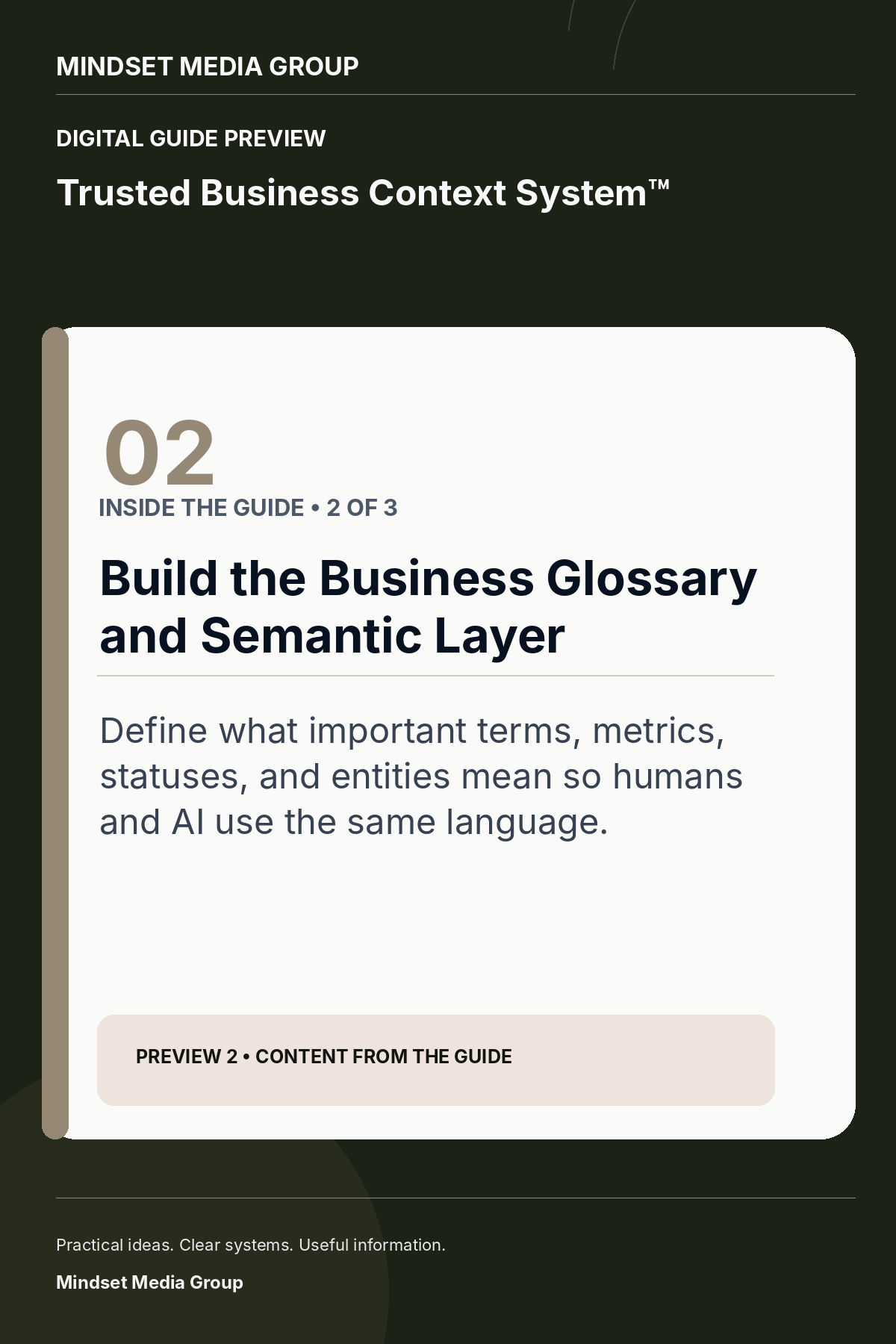 Trusted Business Context System™ — Preview 02 of 3 — content from the guide
