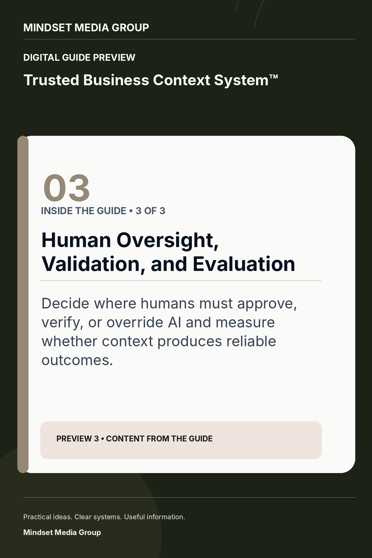 Trusted Business Context System™ — Preview 03 of 3 — content from the guide
