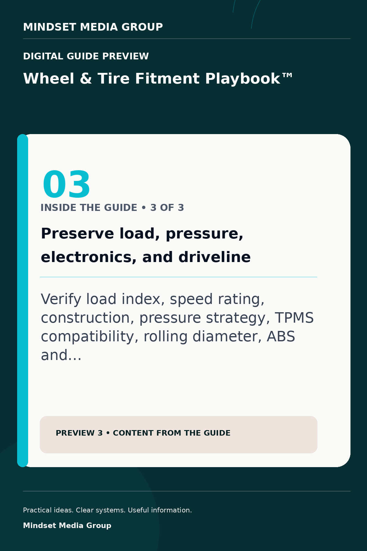 Wheel & Tire Fitment Playbook™ — Preview 03 of 3 — content from the guide