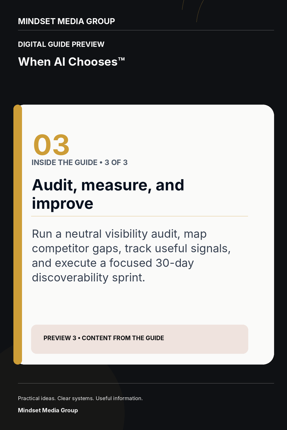 When AI Chooses™ — Preview 03 of 3 — content from the guide