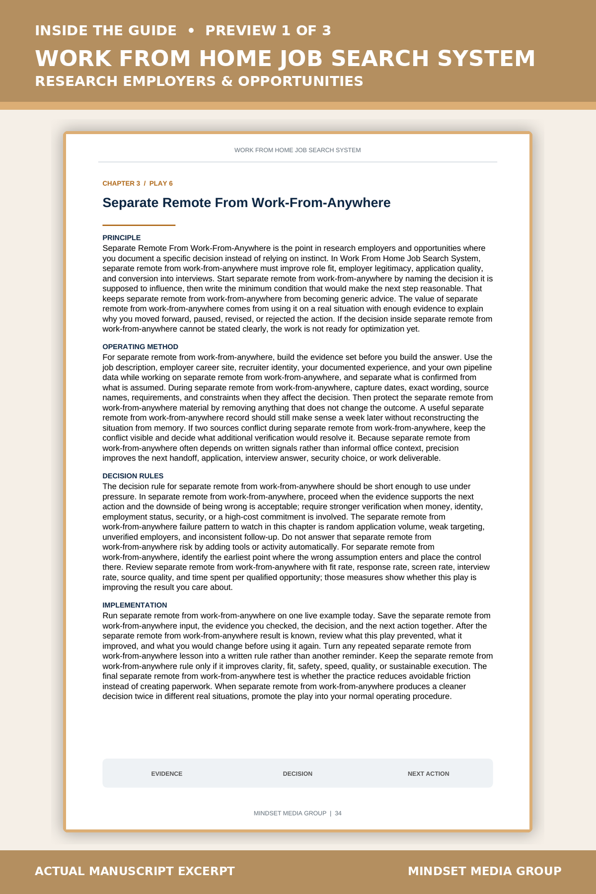 Work From Home Job Search System™ — Preview 01 of 3 — content from the guide